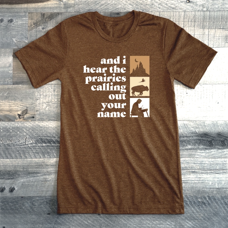 Graphic Tee - Calling Out (Brown)